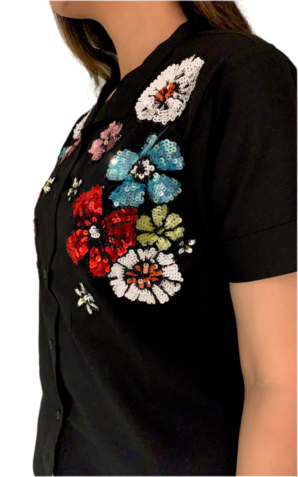 Women's Cotton embroidered shirt