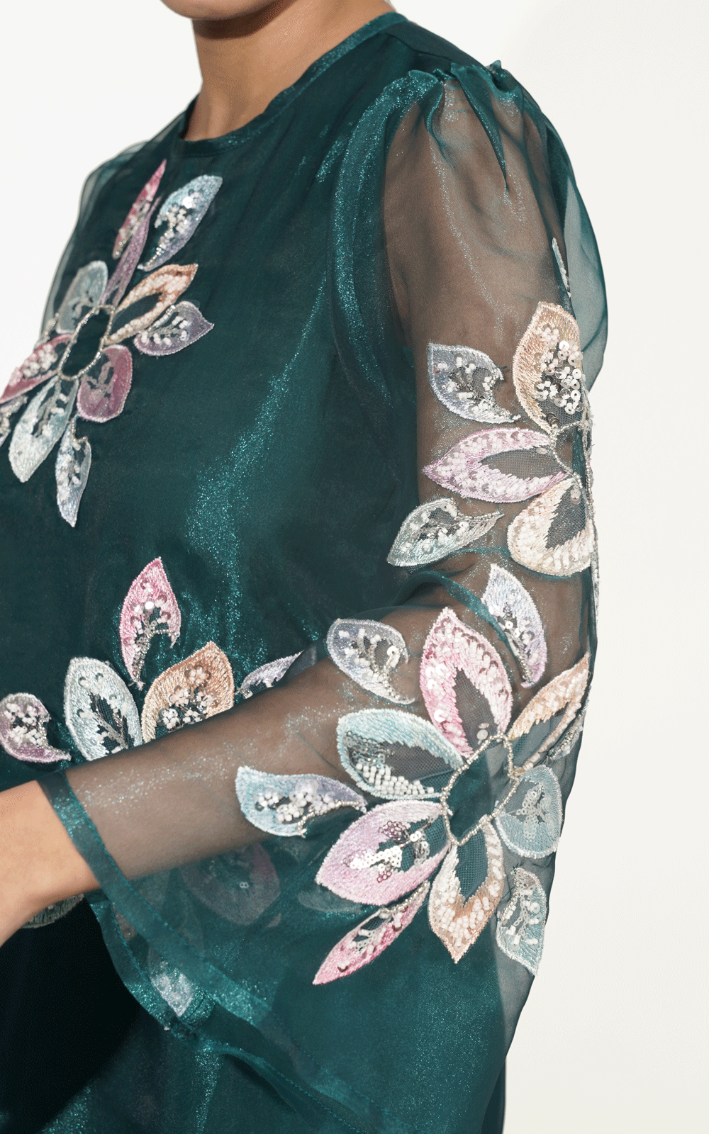 Bloomy organza dress