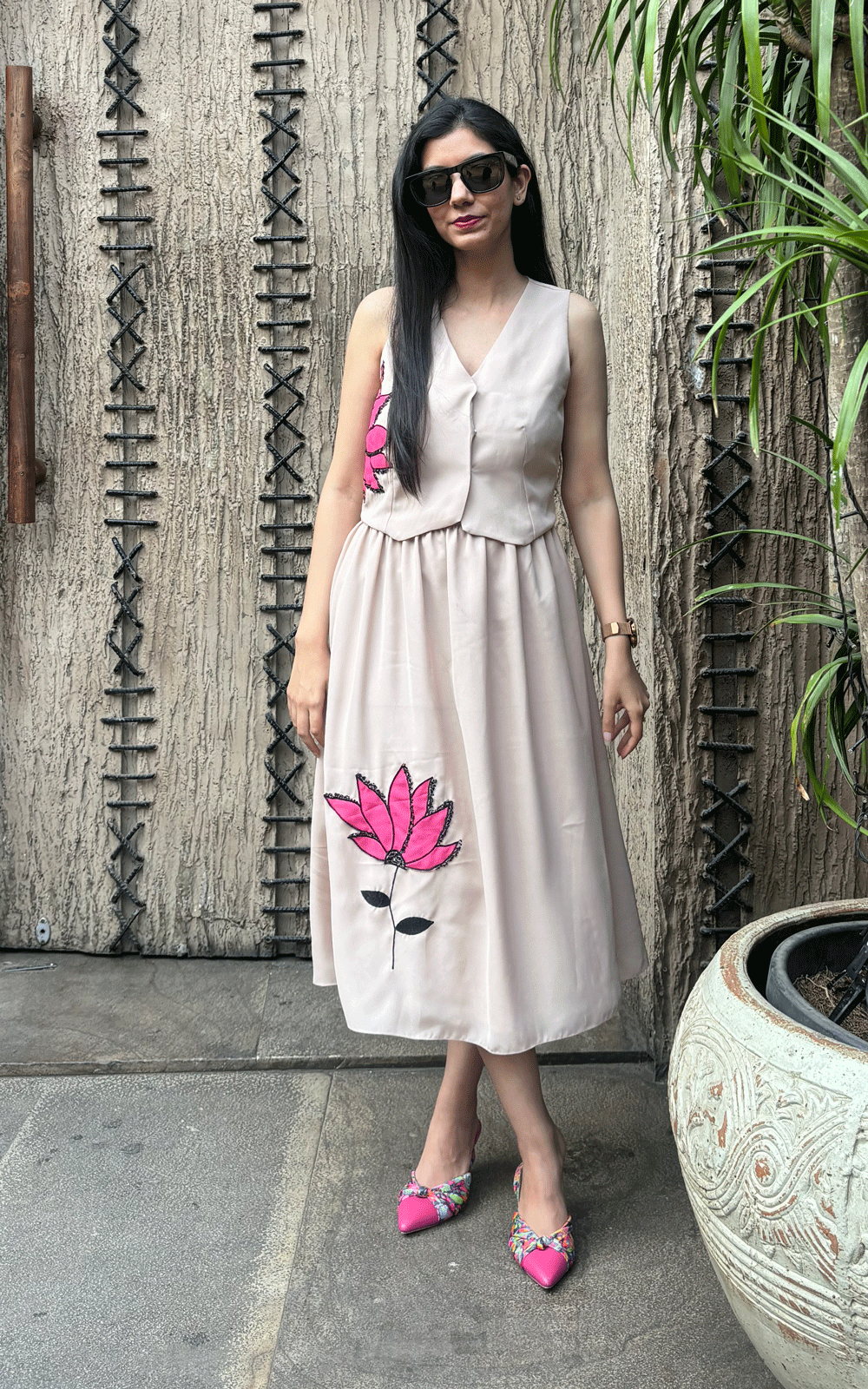 Half blazer skirt co-ord set.