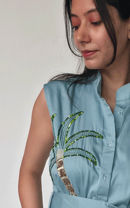 Tropical Breeze Midi Dress