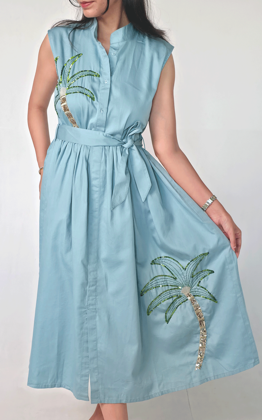 Tropical Breeze Midi Dress