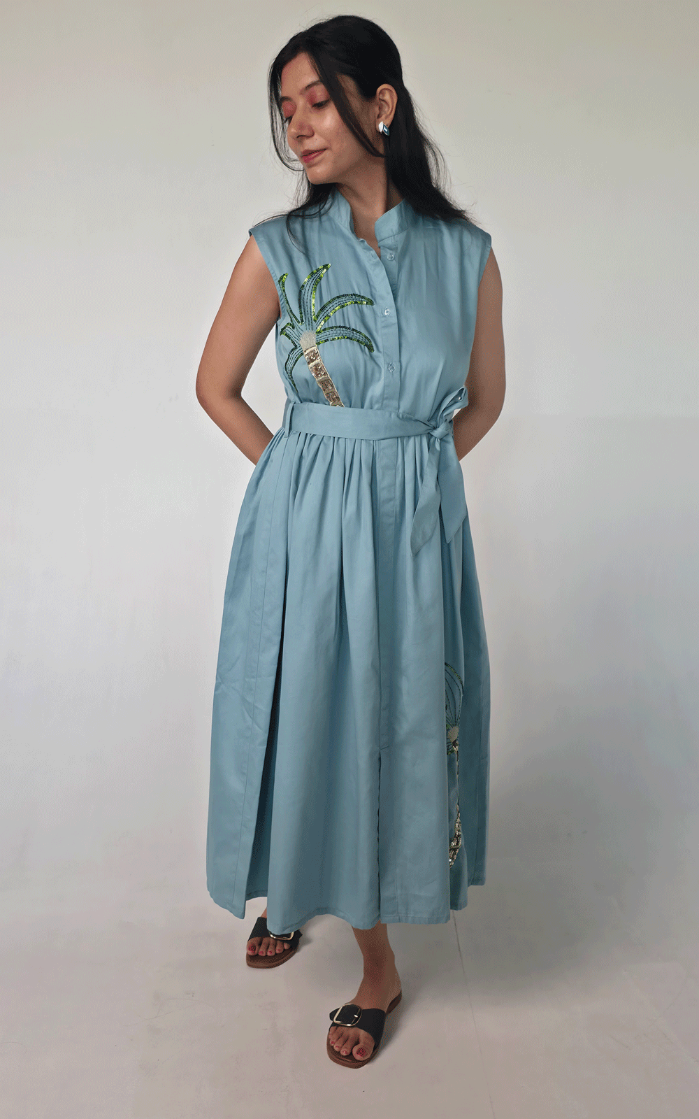 Tropical Breeze Midi Dress