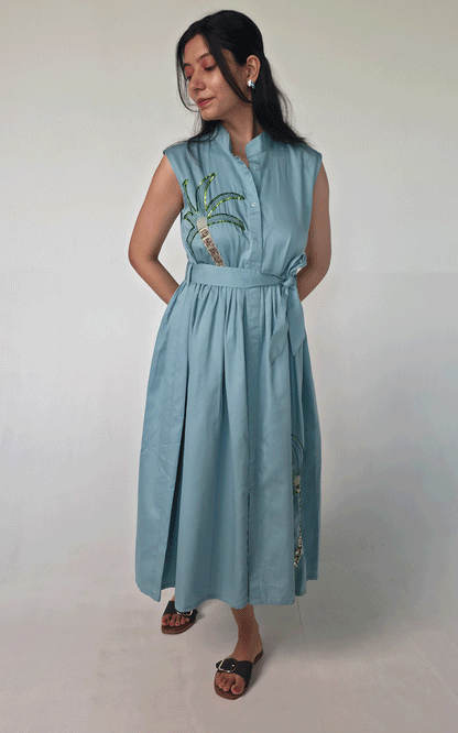Tropical Breeze Midi Dress