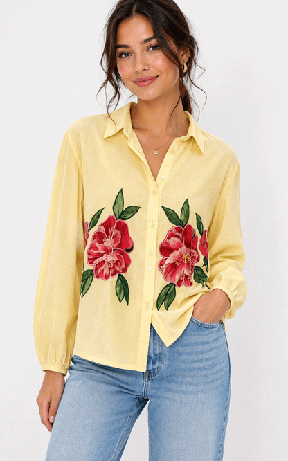 Flora - buttercup shirt