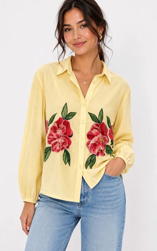 Flora - buttercup shirt