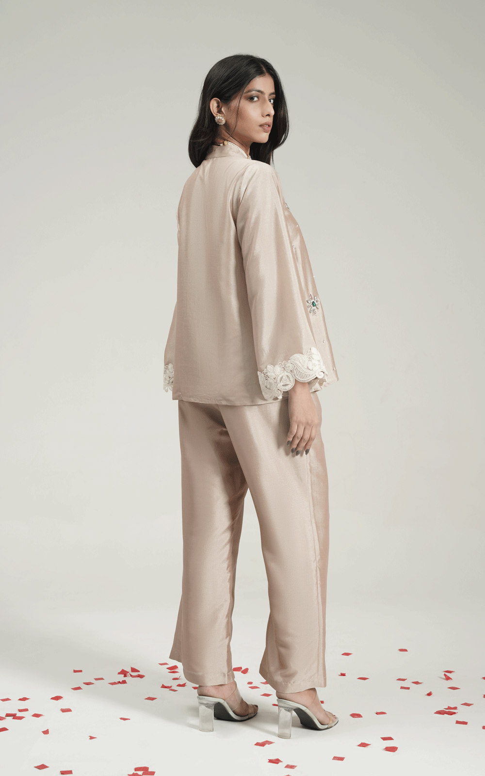 champagne whisper cord set