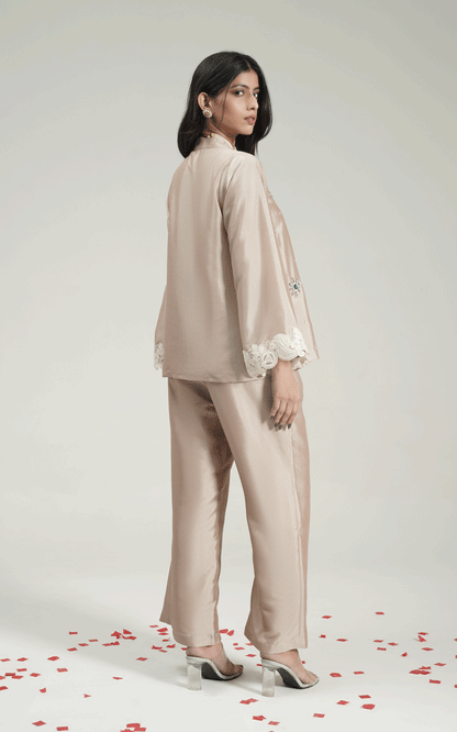 champagne whisper cord set