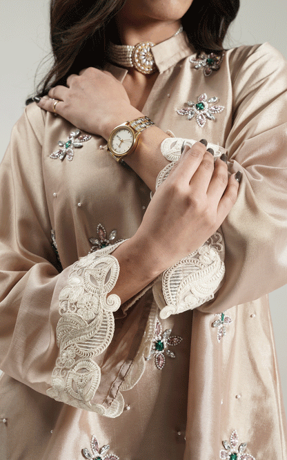 champagne whisper cord set