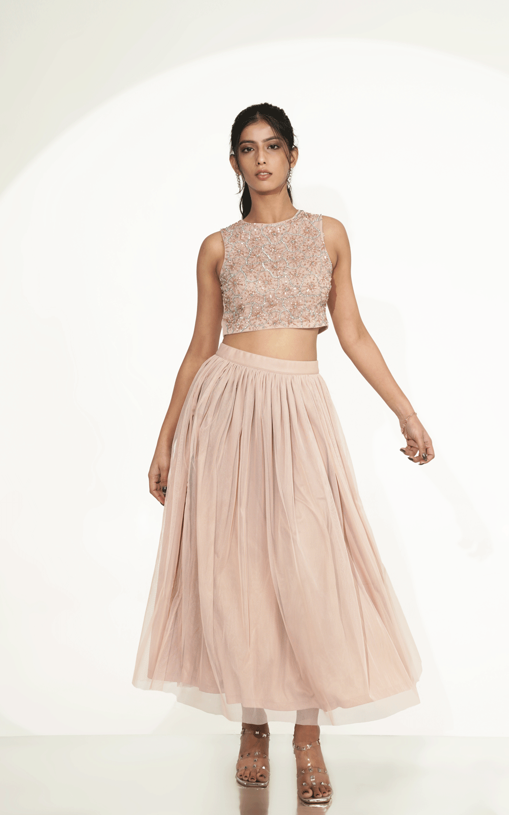 Soft muse - top skirt set