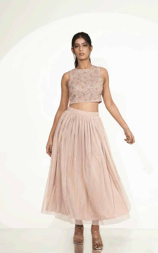 Soft muse - top skirt set