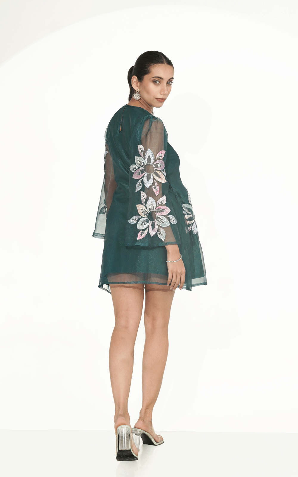 Bloomy organza dress