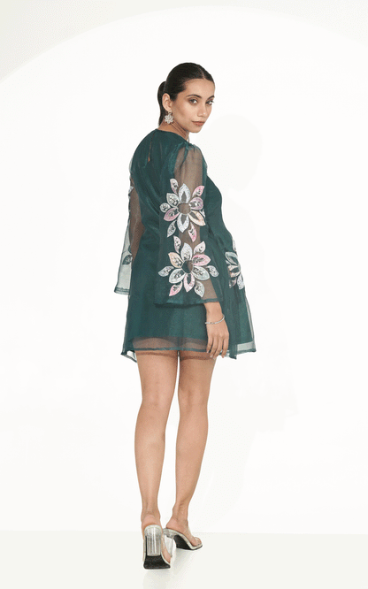 Bloomy organza dress