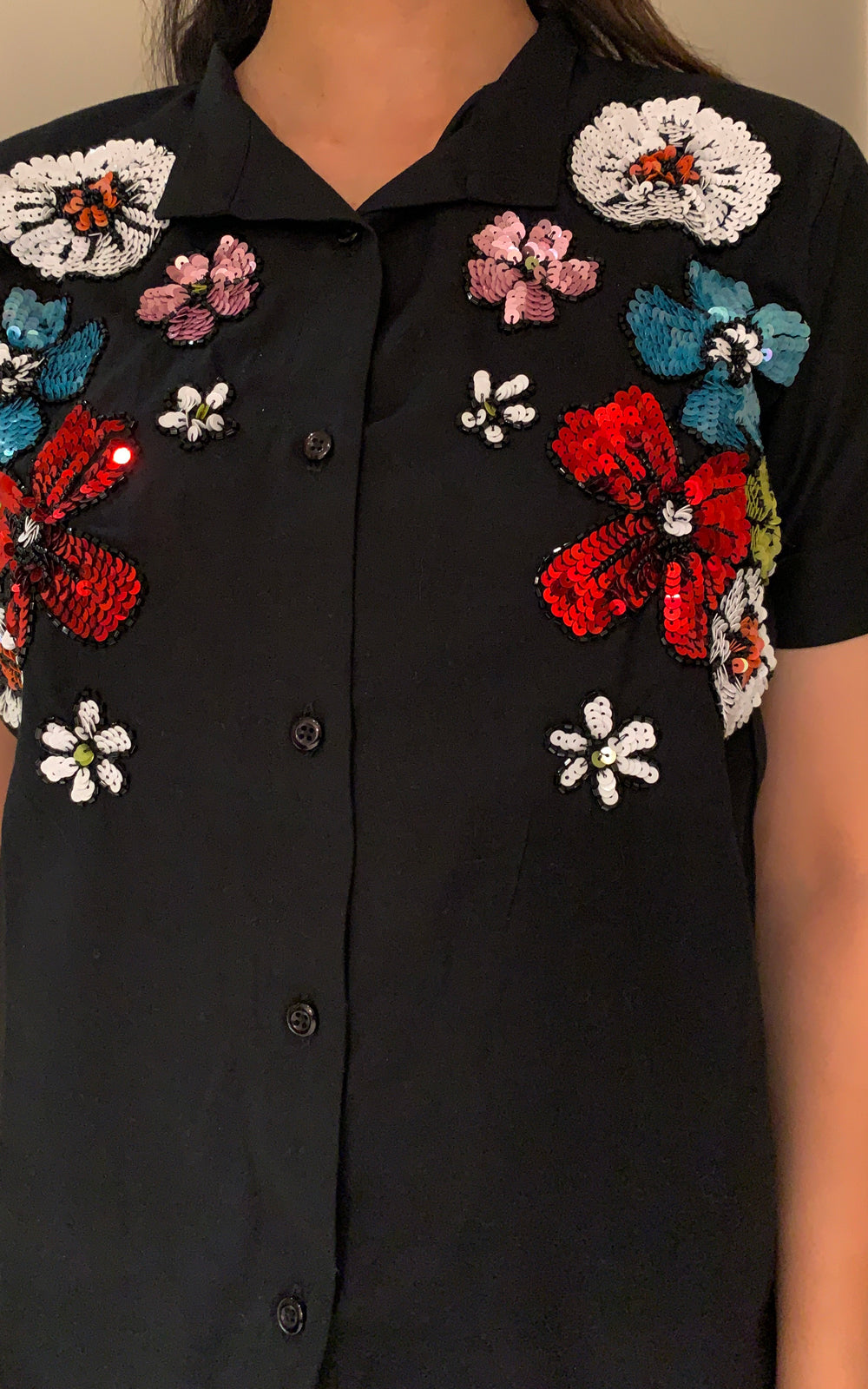 Women's Cotton embroidered shirt