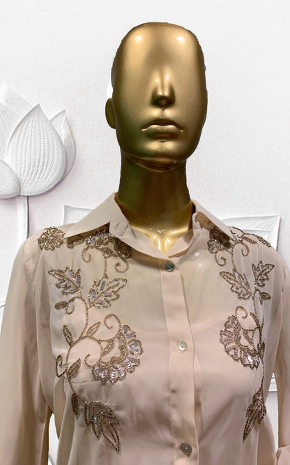 Women's embroidered  party wear shirt