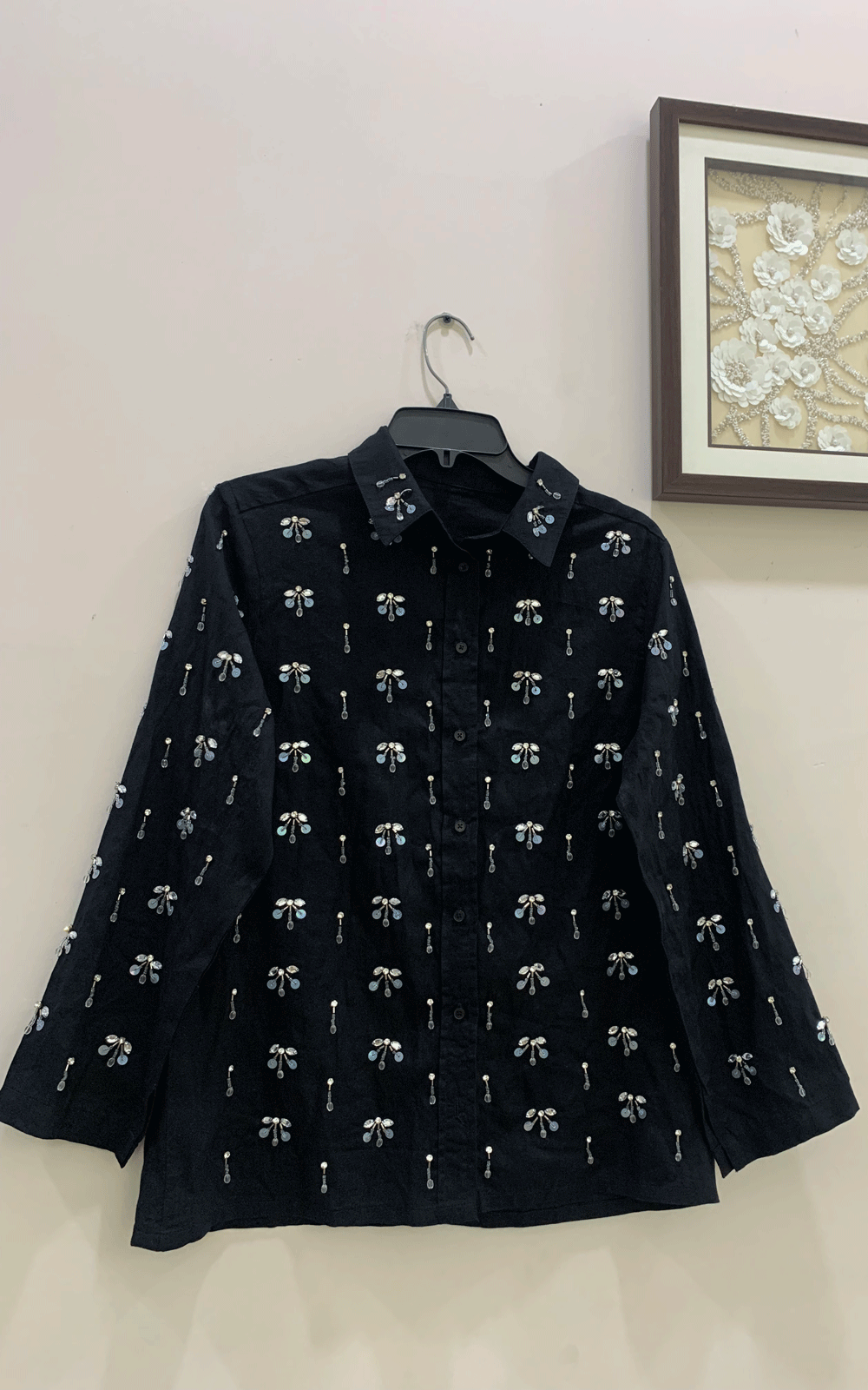 Heavy Hand embellished party shirt