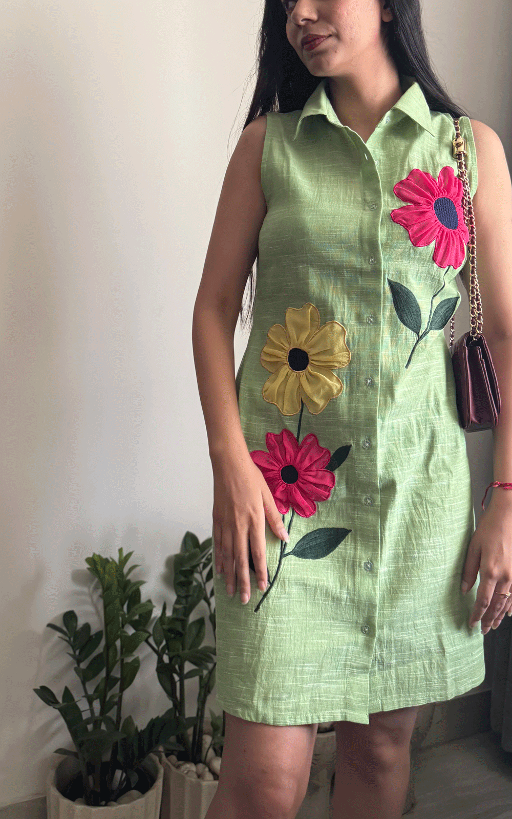 The bloom pop shirt dress