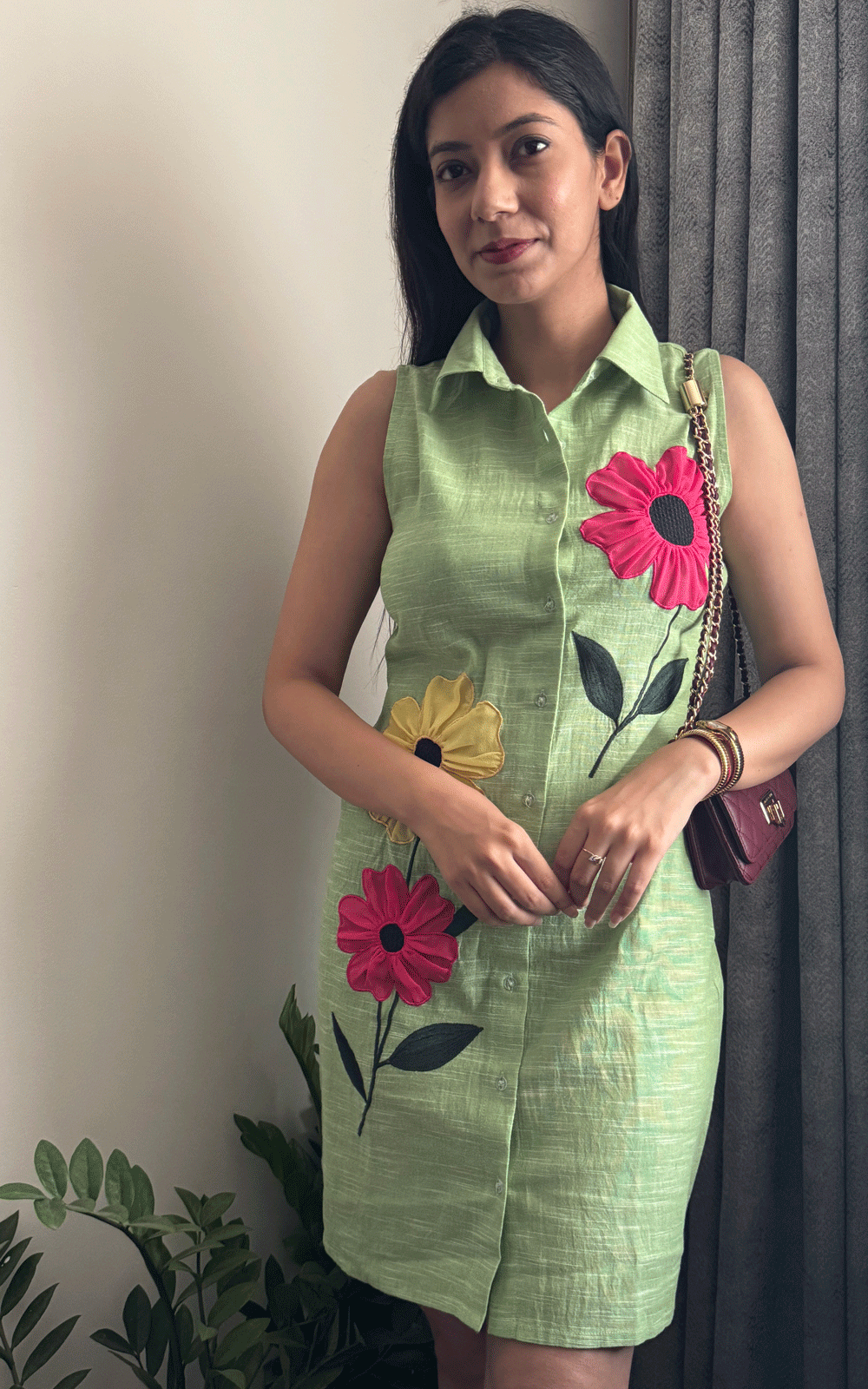 The bloom pop shirt dress