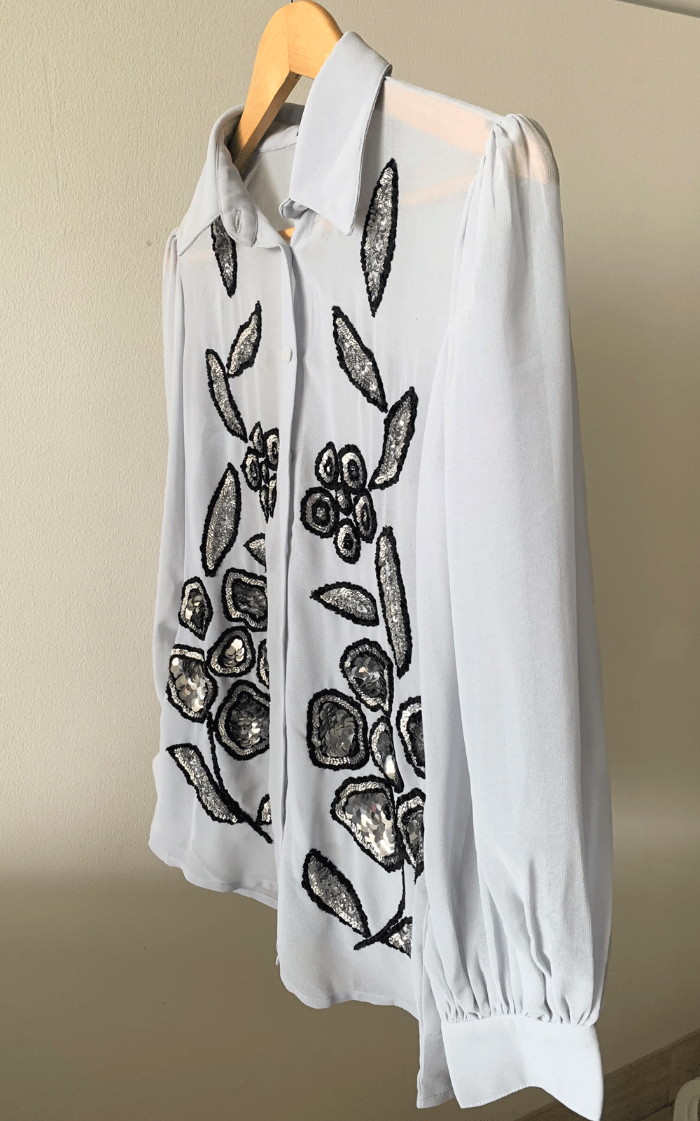 Embroidered party wear shirt