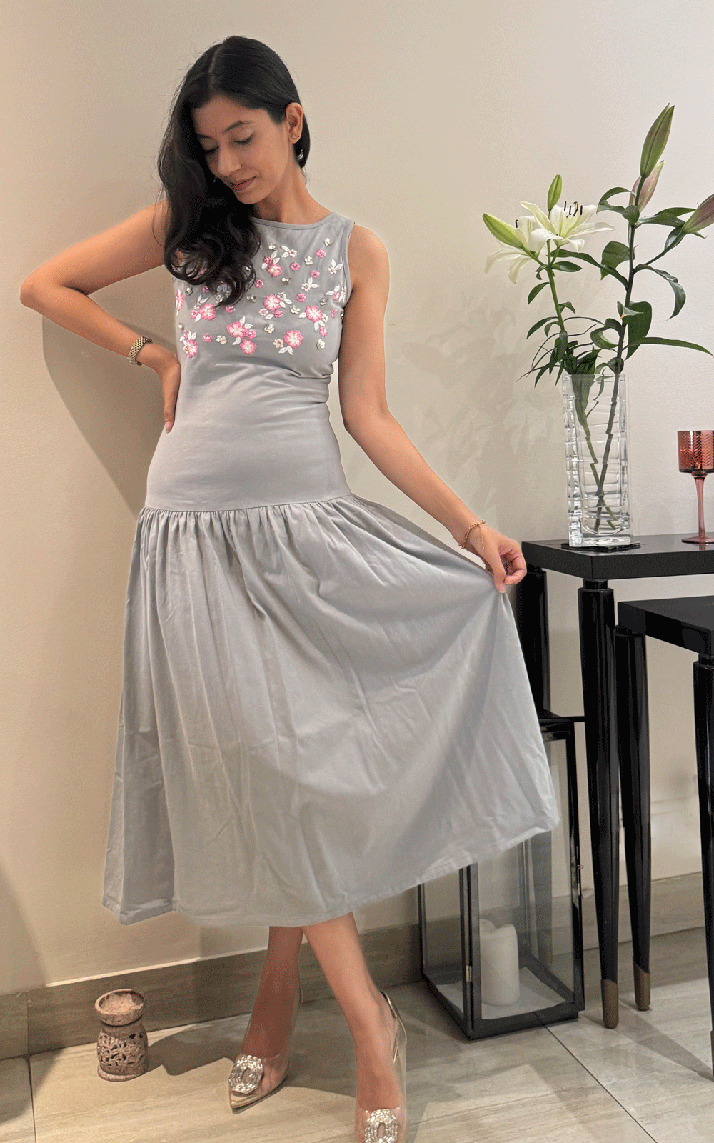 Bloom grace party wear dress.